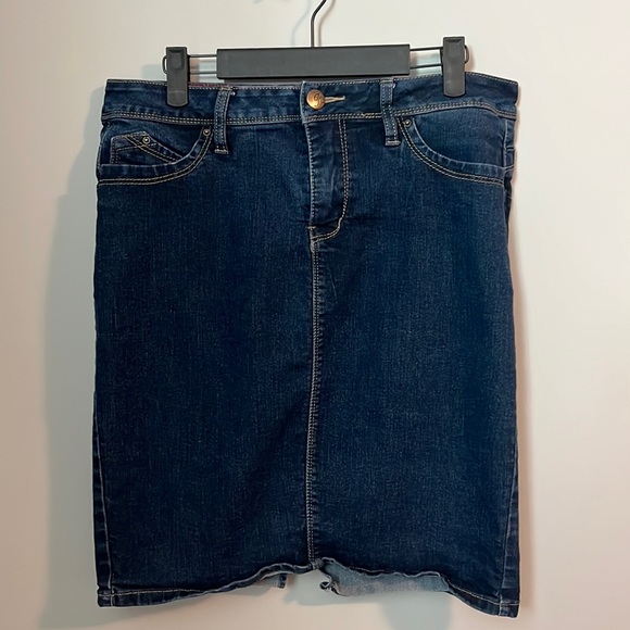 Denim Pencil Skirt - Picture 1 of 3